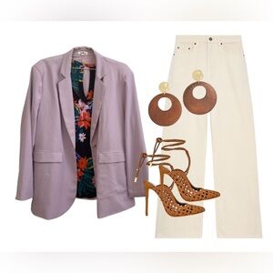Modern Chic Lavender Blazer 2X